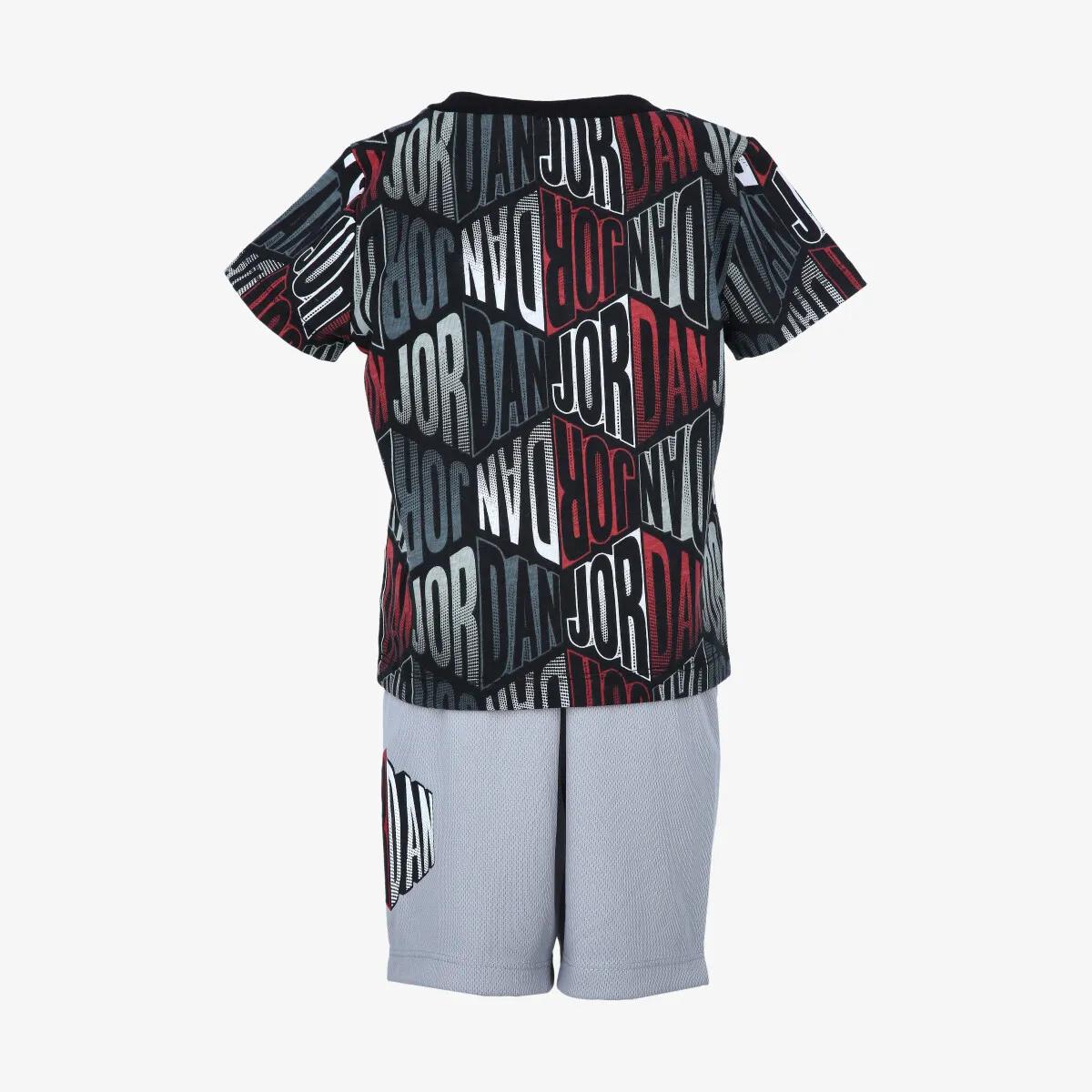 Nike Tricou si pantaloni scurti Jordan Printed Set 