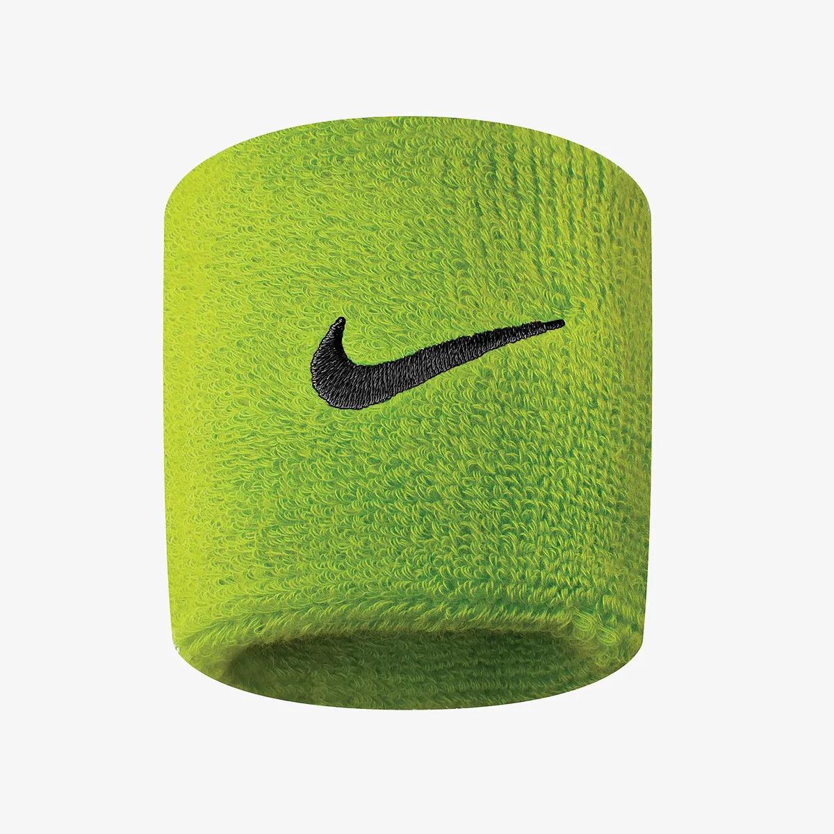 Nike Banderola NIKE SWOOSH WRISTBANDS ATOMIC GREEN/BLAC 
