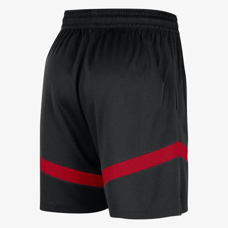 NIKE Pantaloni scurti Chicago Bulls Nike Men's Practice Icon Shorts 8 inches 'Black/Red' 